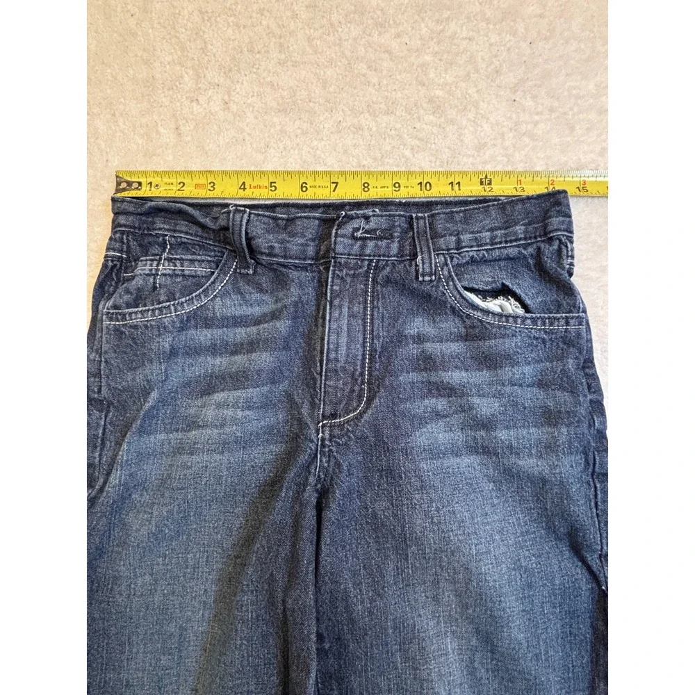 North‎ Creek Teens Dark Wash Straight Leg Jeans Shadow Pocket Detail 27x28.5
